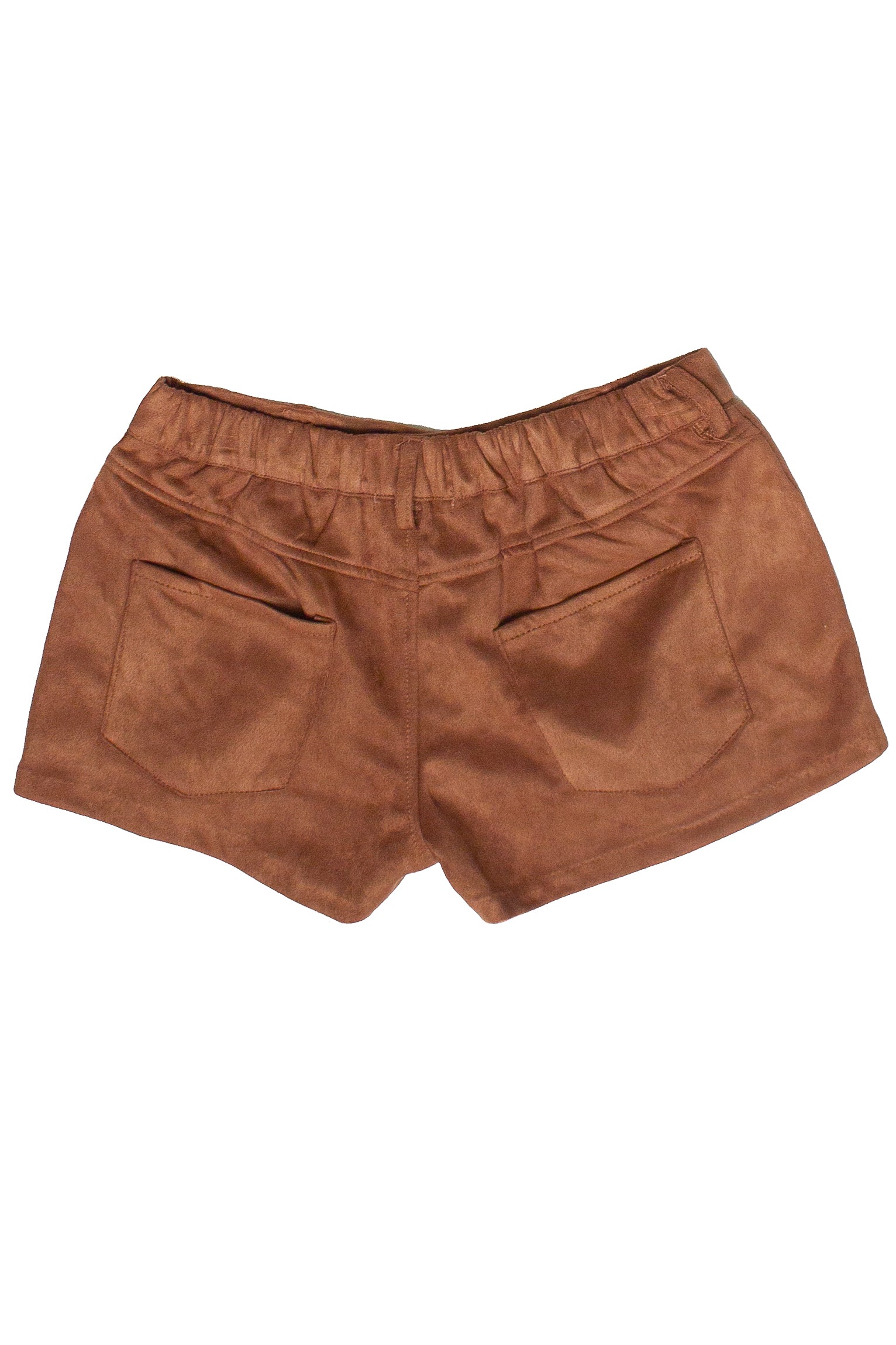Faux Suede Nailhead Stud Mini Shorts