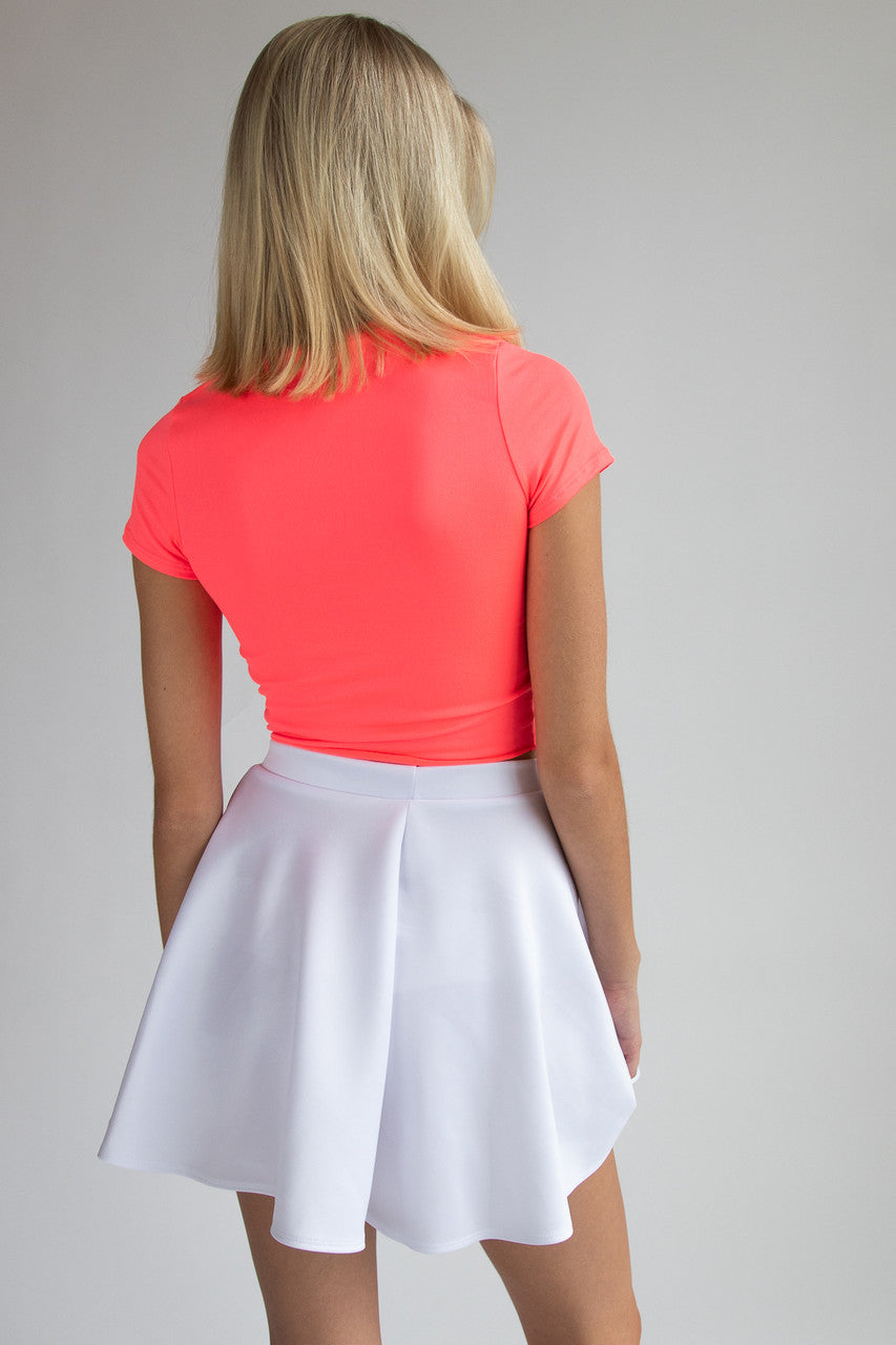 Neon Ribcage Crop T-Shirt