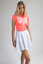 Neon Ribcage Crop T-Shirt
