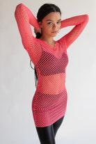 Neon Fishnet Dress