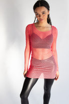 Neon Fishnet Dress