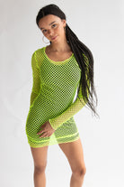 Neon Fishnet Dress