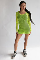 Neon Fishnet Dress