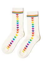 Rainbow Hearts Pride Socks