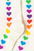 Rainbow Hearts Pride Socks