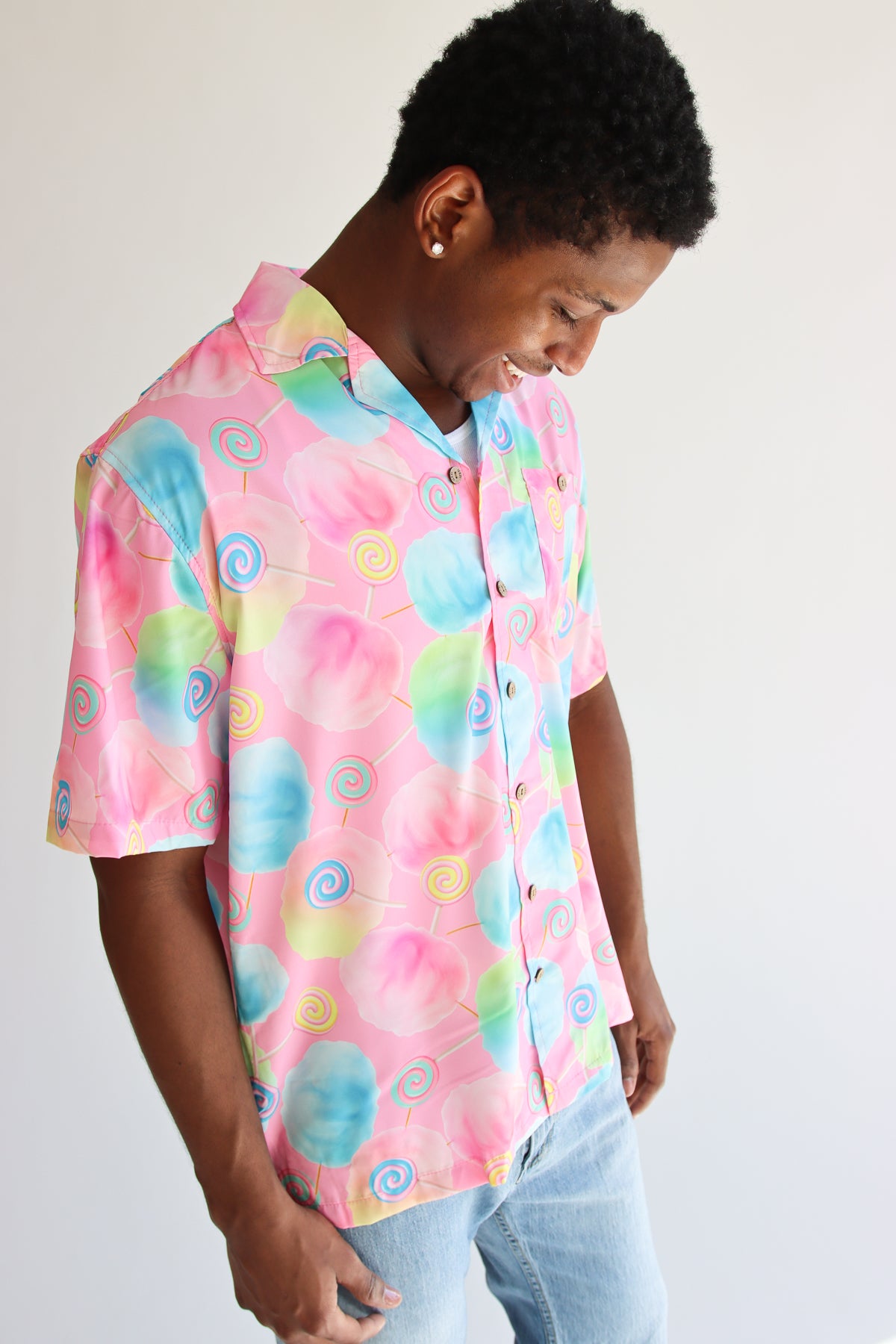 Candy World Printed Button Up