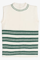 Vintage Striped Sleeveless Sweater (1980s)
