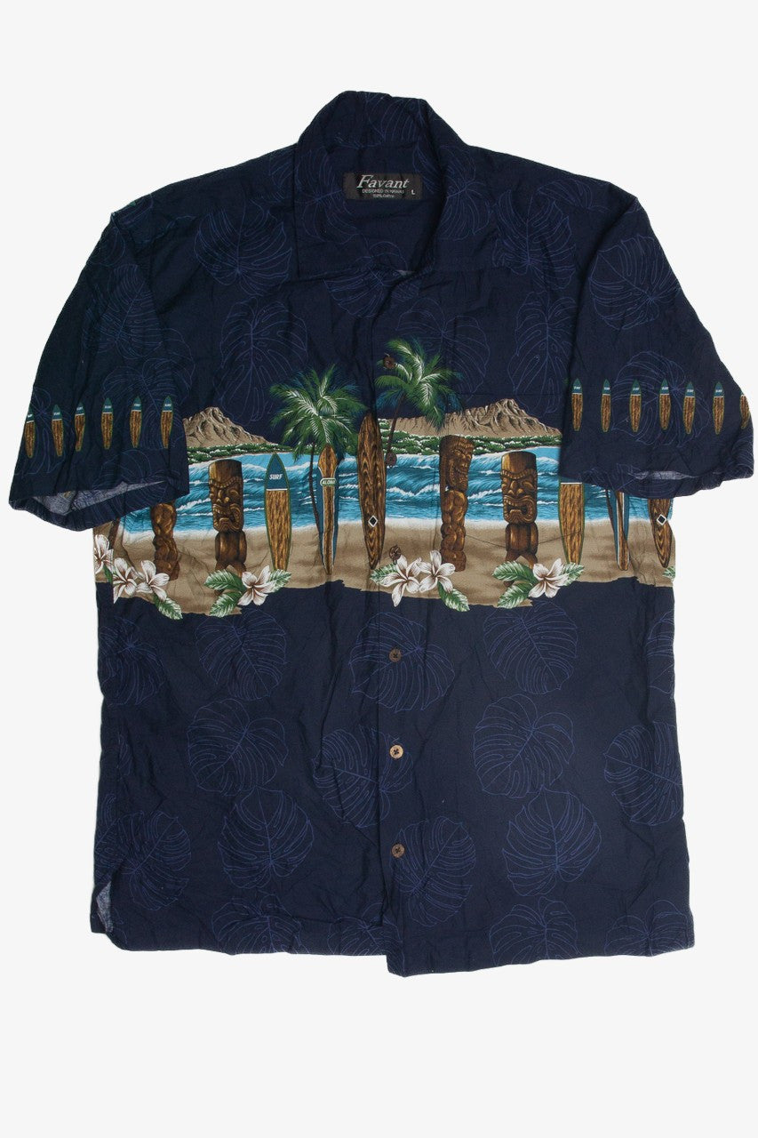 Vintage Beach Riff Hawaiian Shirt