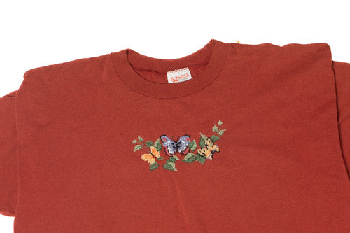 Vintage beaded butterflies, burnt orange Sun Belt T-Shirt