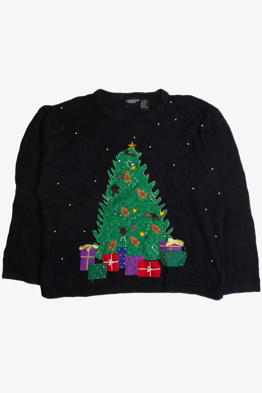 Vintage Black Ugly Christmas Sweater 59574