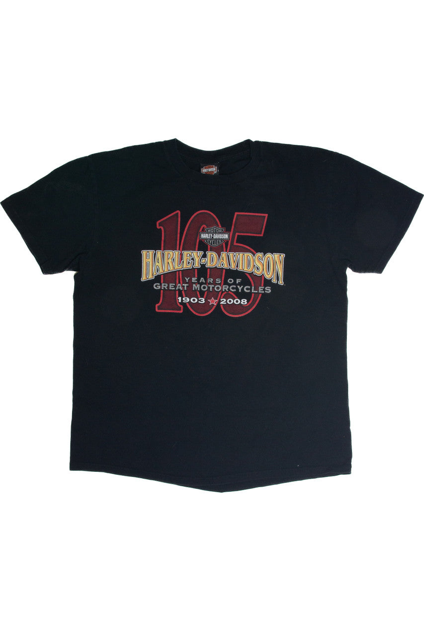 Recycled Harley Davidson 105 Years Milwaukee T-Shirt