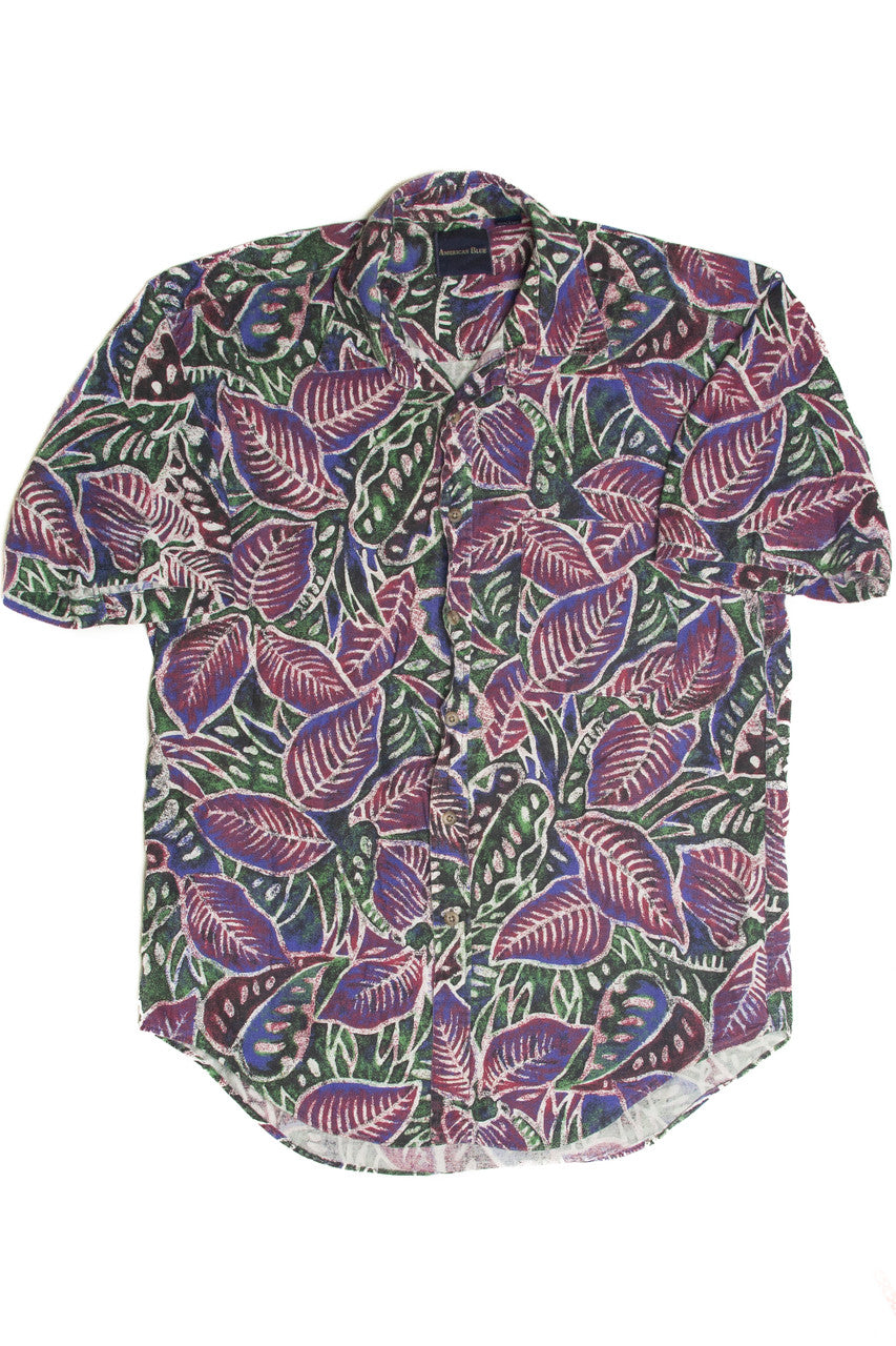 Vintage Purple Leaves Hawaiian Shirt