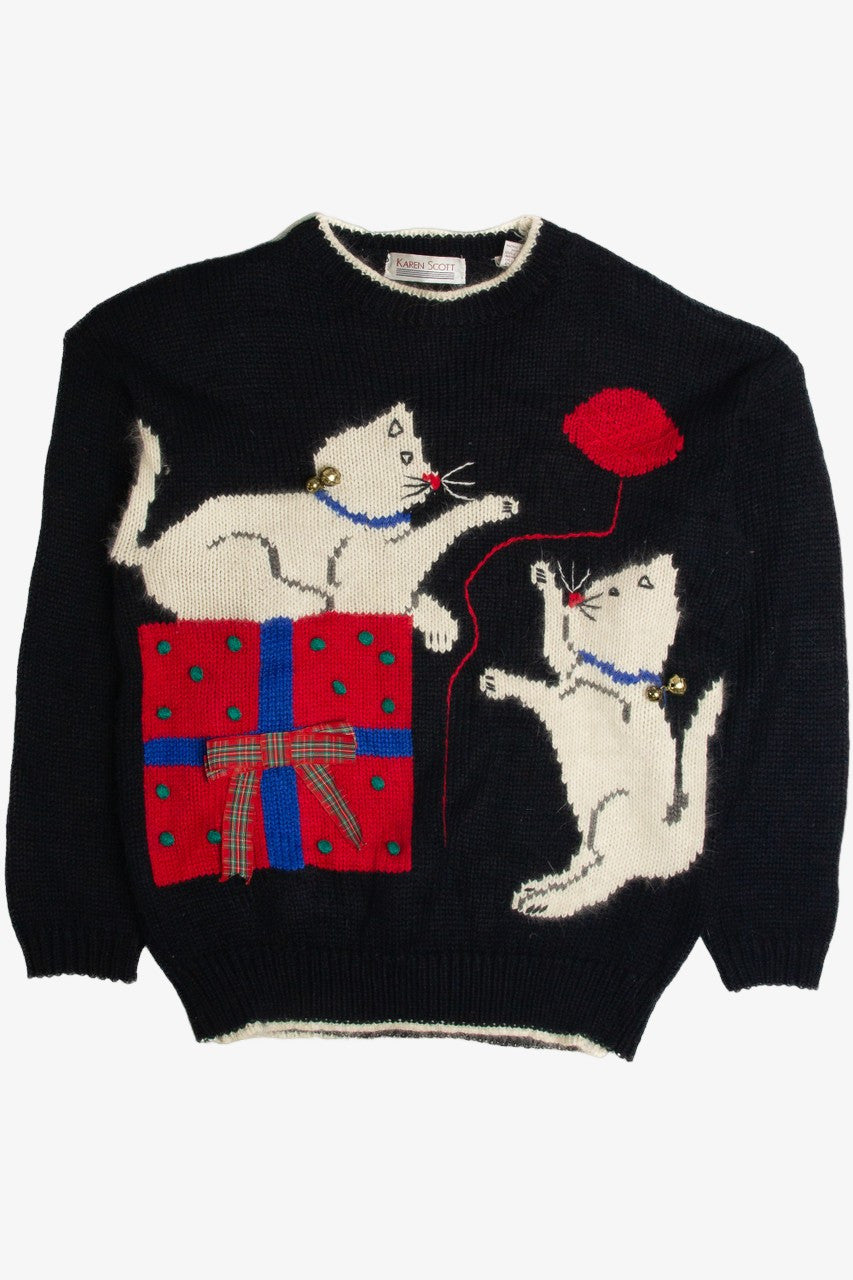 Vintage Cats Ugly Christmas Sweater 59573