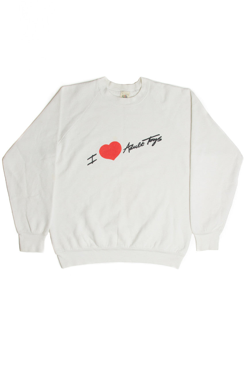 Vintage I Love Adult Toys Sweatshirt