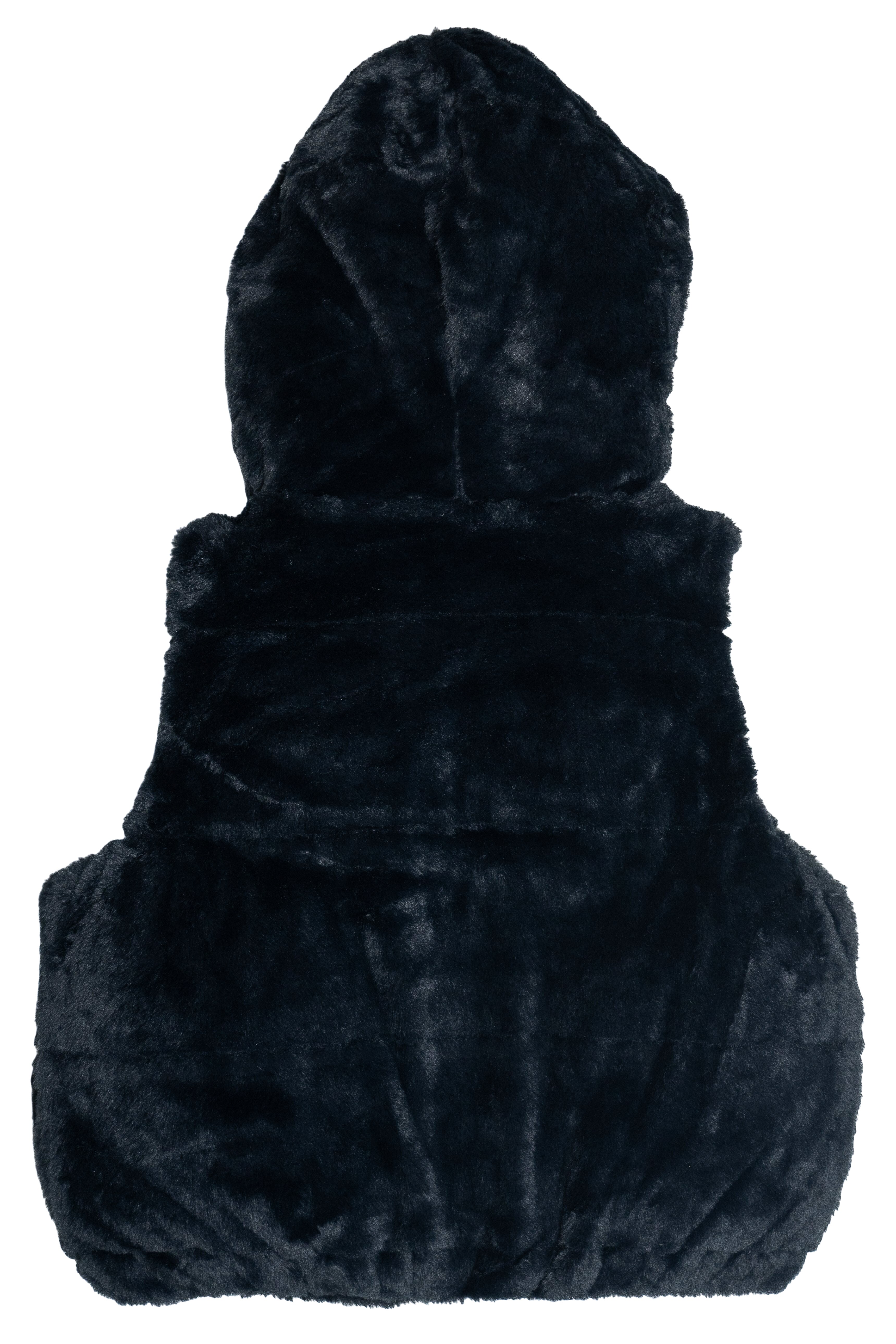 Faux Fur Hooded Vest