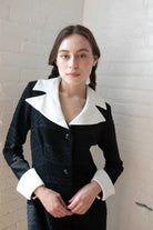 Vintage Goth Button Front Dress (1970s)