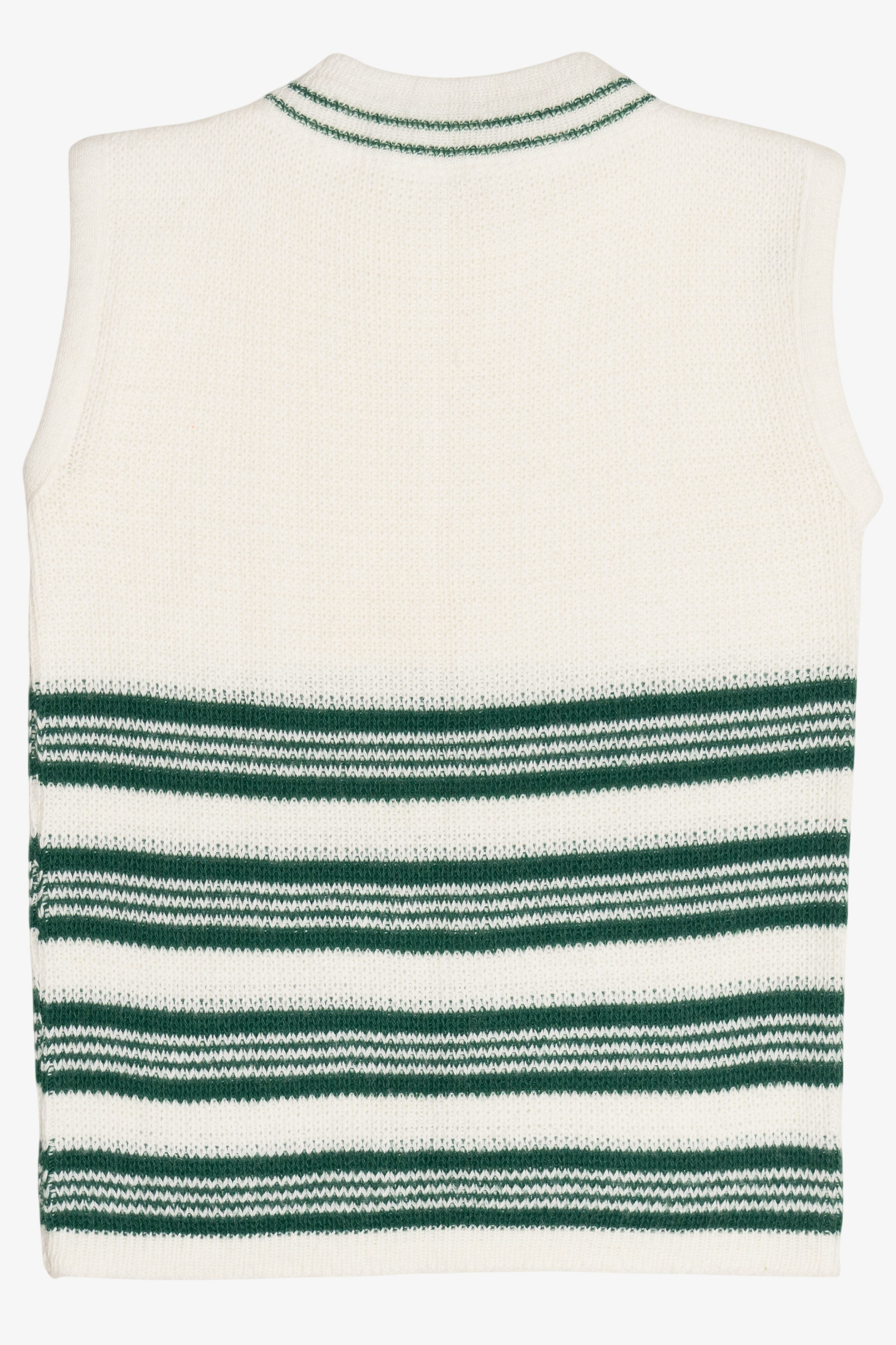 Vintage Striped Sleeveless Sweater (1980s)