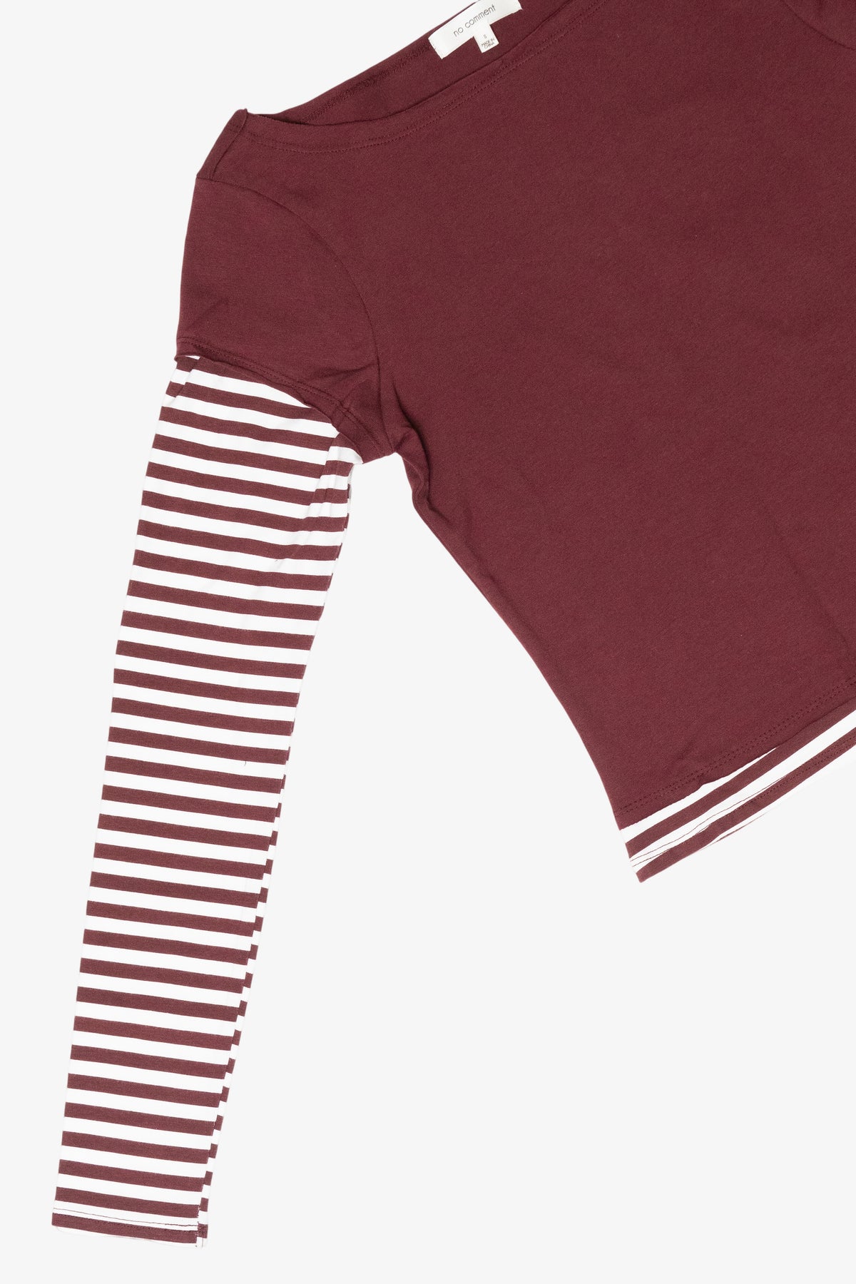 Striped Sleeve 2-in-1 Tee