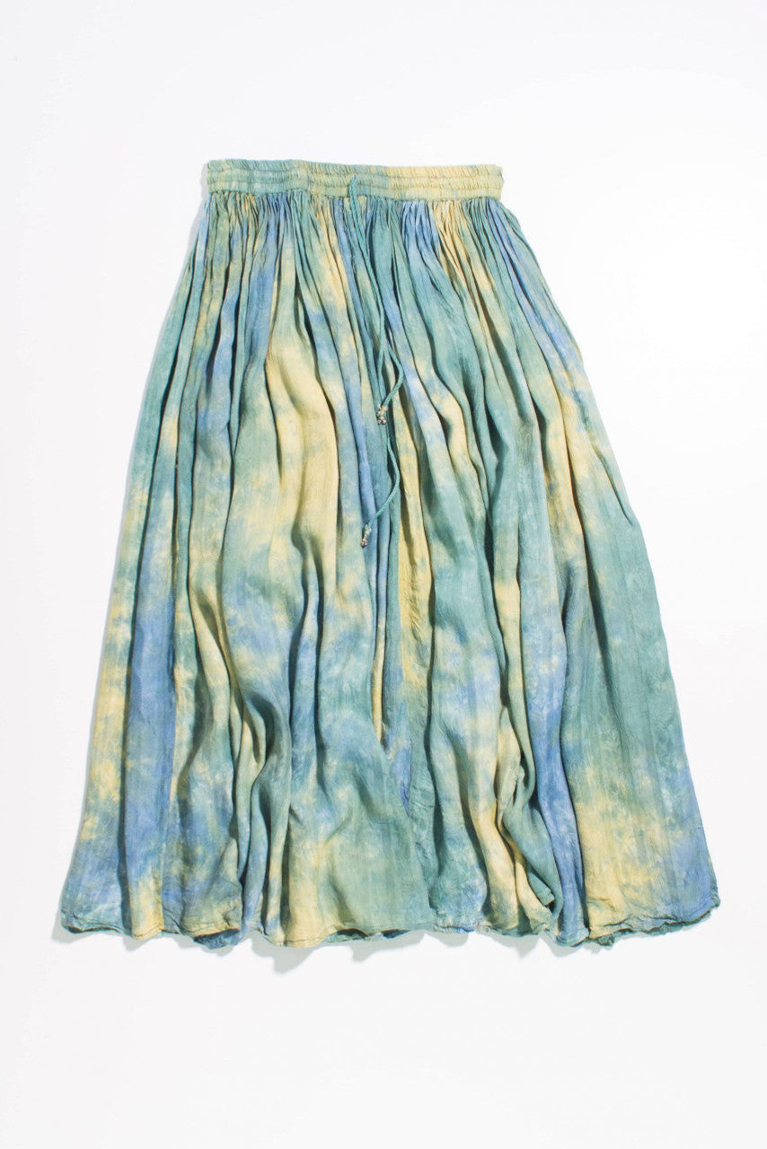 Vintage Tie-Dyed Hippie Maxi Skirt