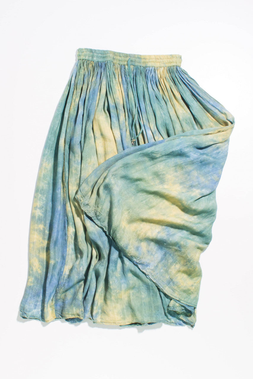 Vintage Tie-Dyed Hippie Maxi Skirt