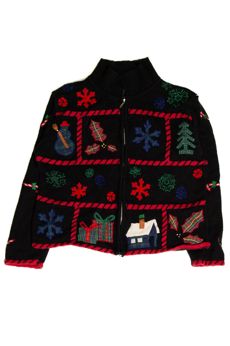 Black Ugly Christmas Cardigan 59197