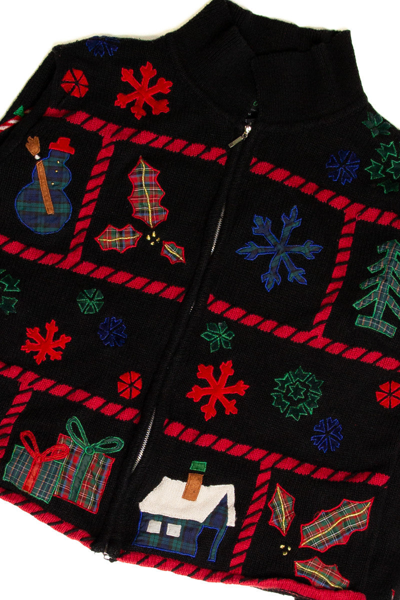 Black Ugly Christmas Cardigan 59197