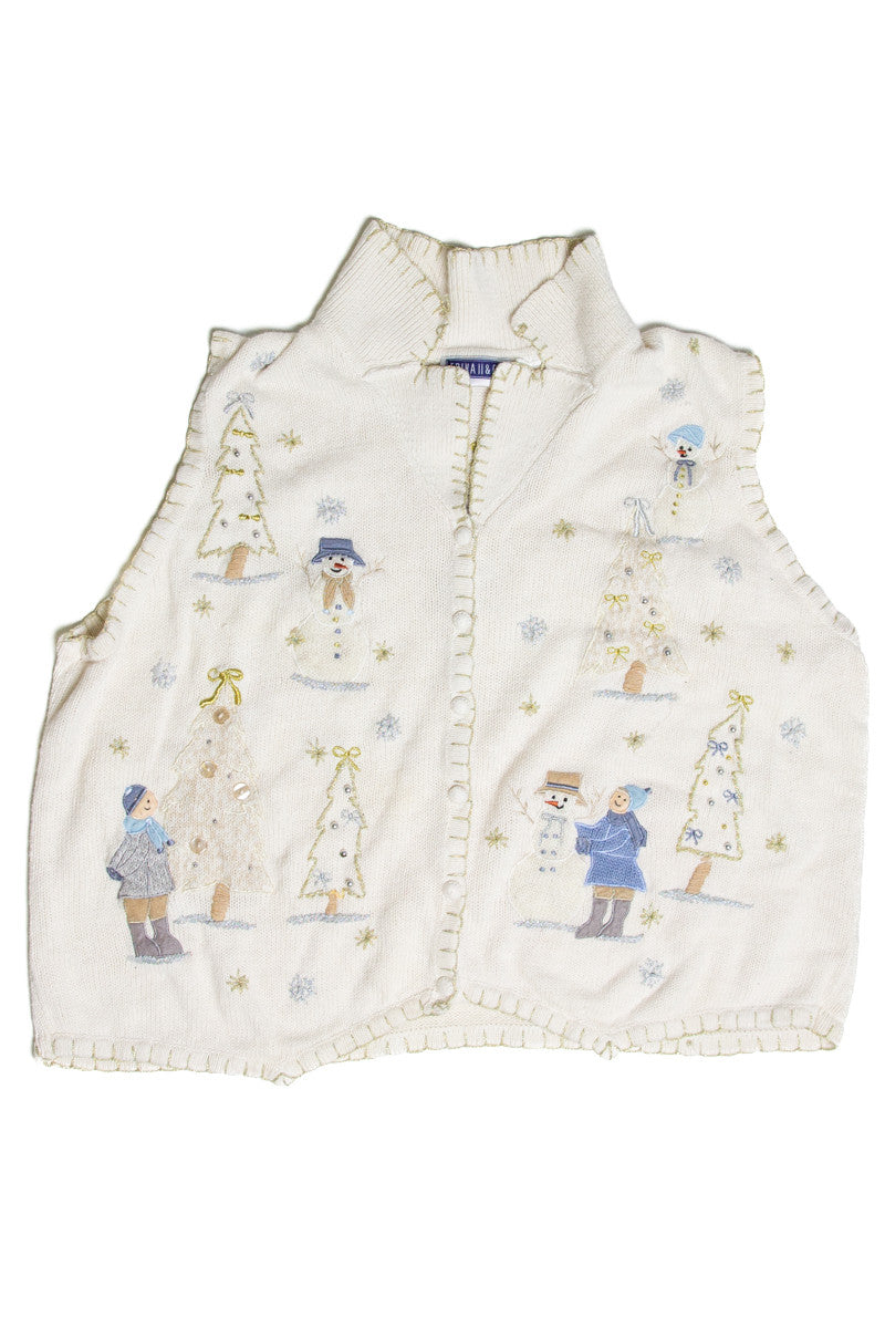 White Ugly Christmas Vest 59209