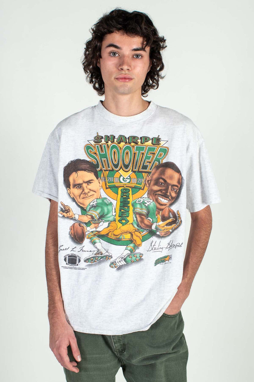 Vintage Brett Farve and Sterling Sharpe Packers Shirt (1990s)