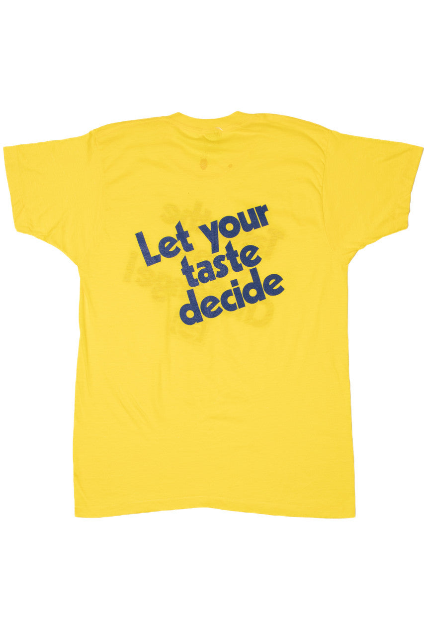 Vintage Early 1980's Pepsi Challenge "Let Your Taste Decide" Screen Stars T-Shirt
