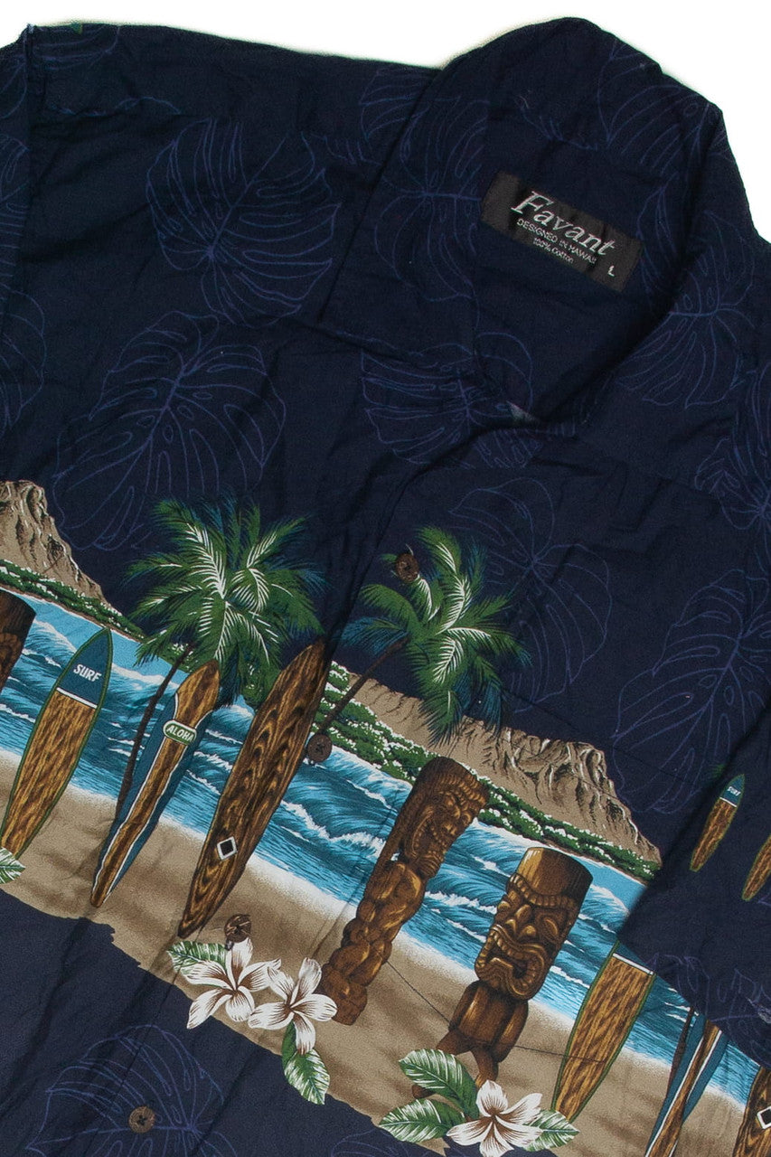 Vintage Beach Riff Hawaiian Shirt