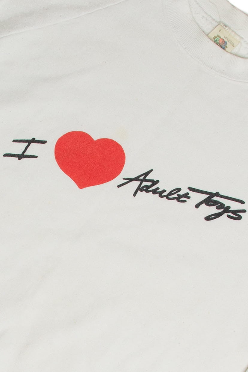 Vintage I Love Adult Toys Sweatshirt