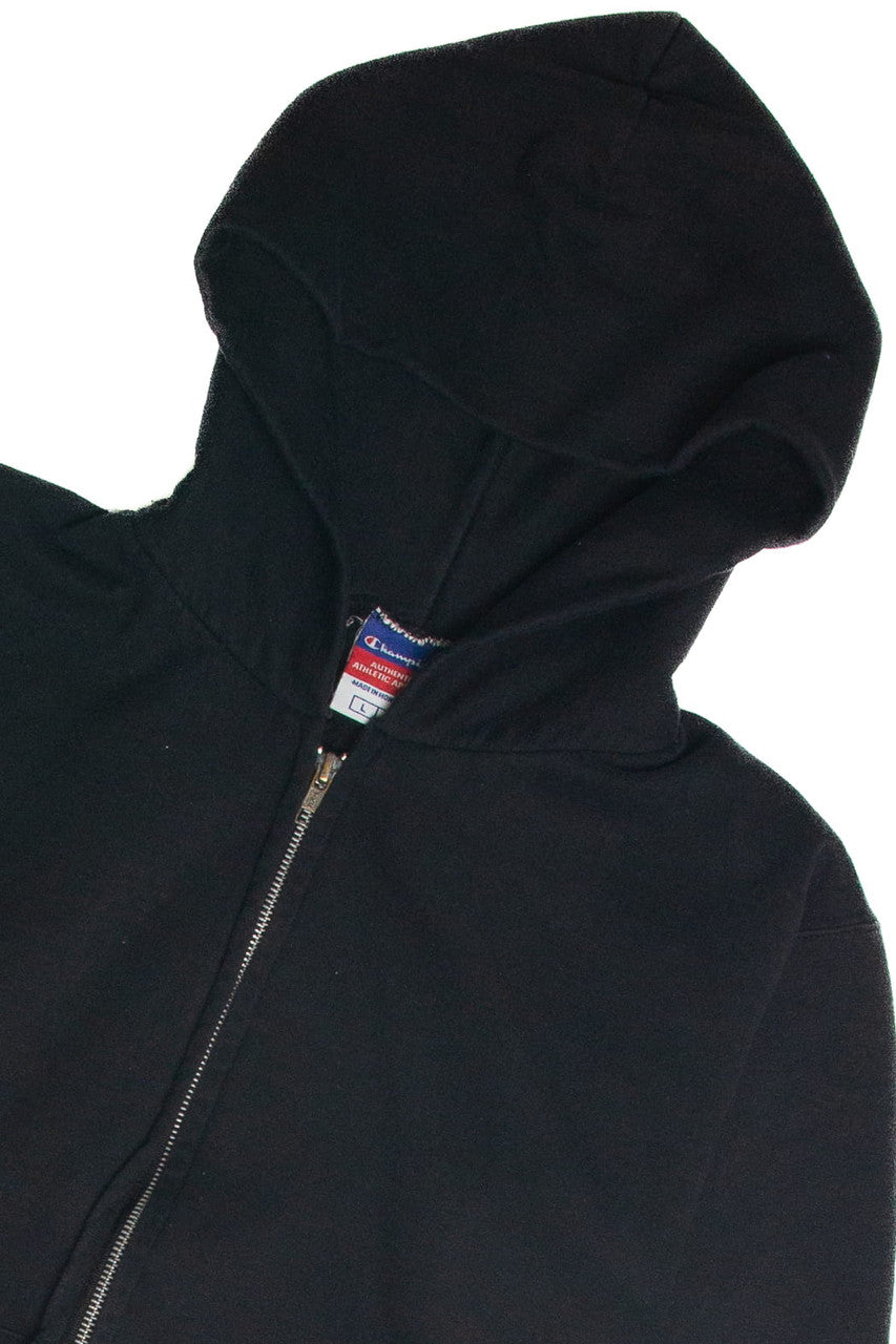 Vintage Black Champion Zip Sweatshirt