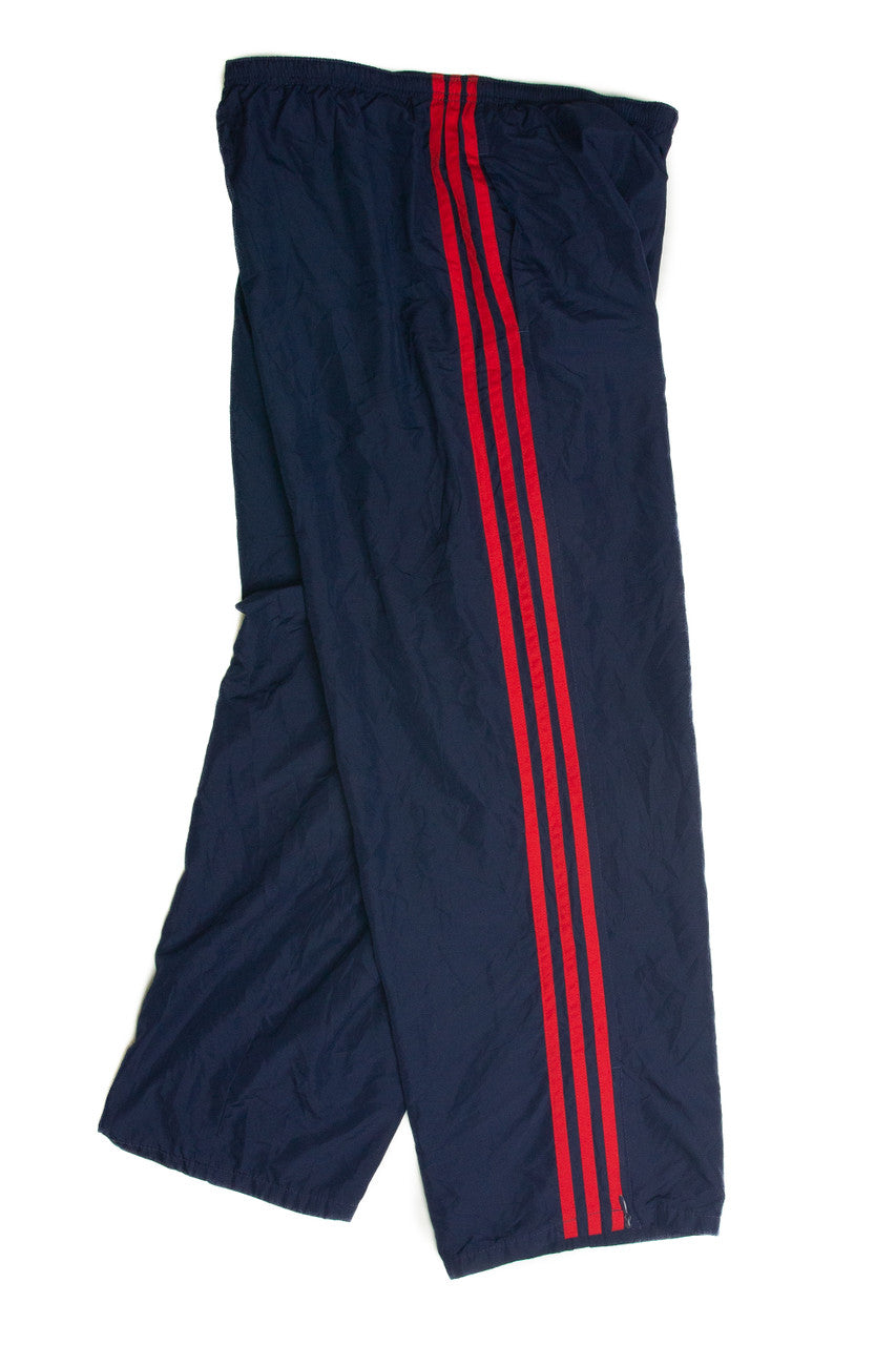 Vintage Navy and Red Adidas Track Pants