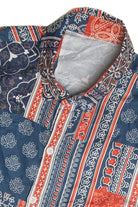 Recycled Patch Style Hawaiian Shirt