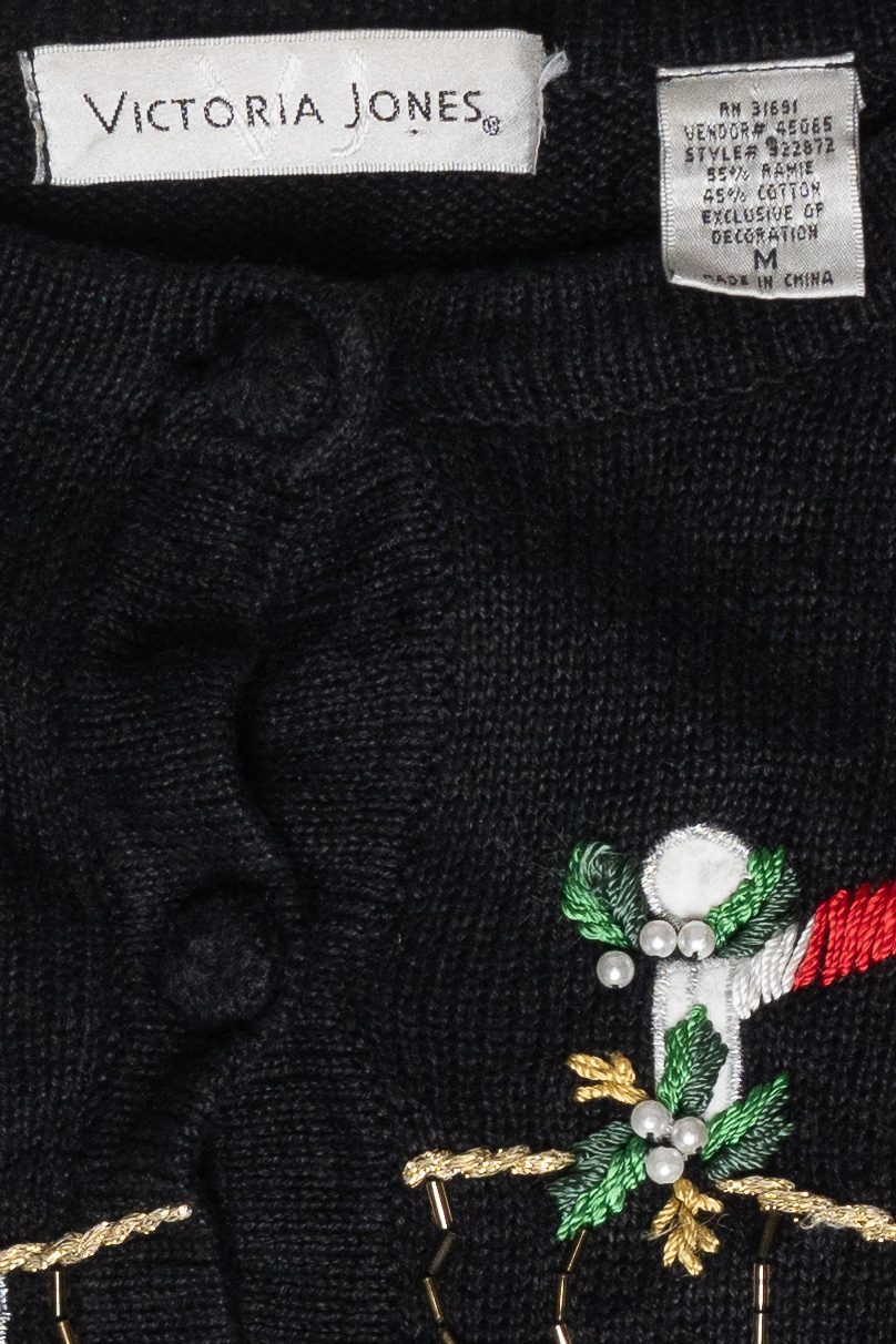 Christmas Train Vintage Ugly Cardigan (2000s)