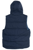 Contrast Seam Removable Hood Puffer Vest