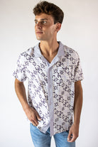 60s Print Button Up