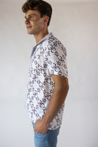 60s Print Button Up