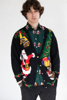 Vintage Black Ugly Christmas Cardigan 63237