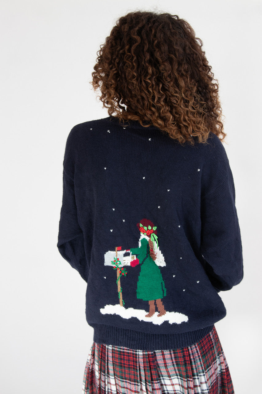 Blue Ugly Christmas Cardigan 64038