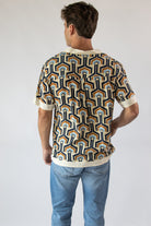 70s Print Button Up