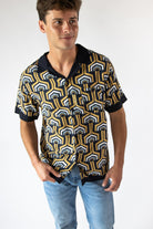 70s Print Button Up