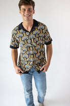 70s Print Button Up
