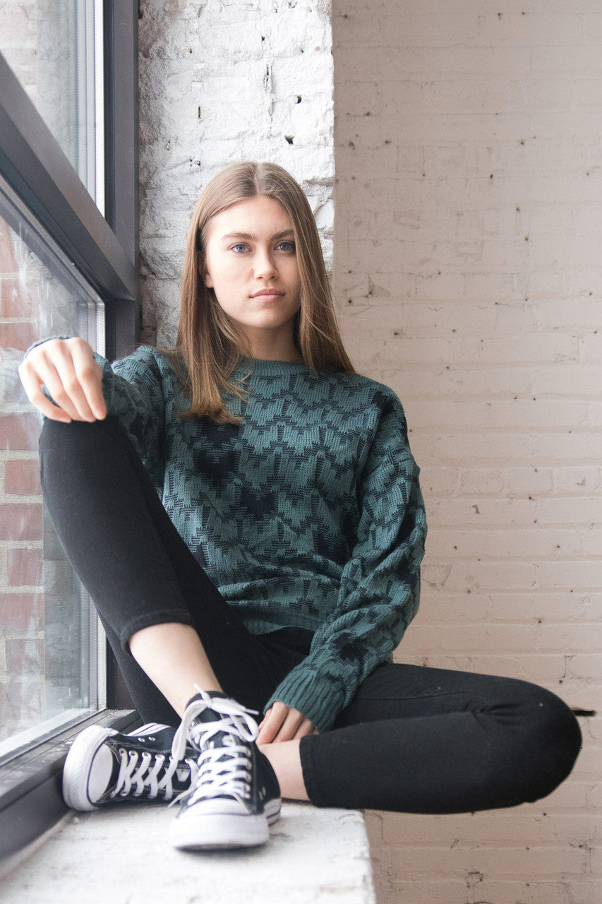 Pixel Hearts 80s Sweater