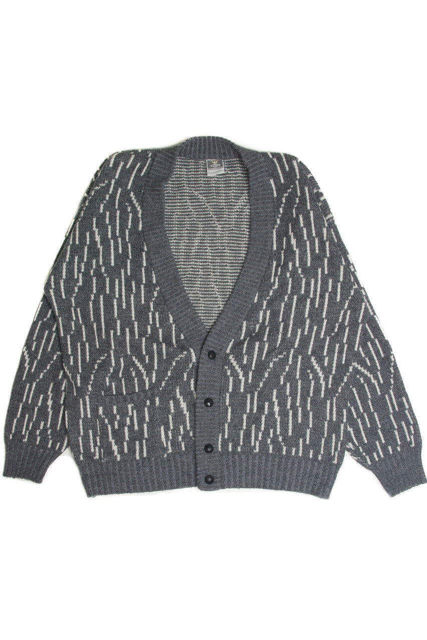 Vintage 80's Gray Cardigan 4245