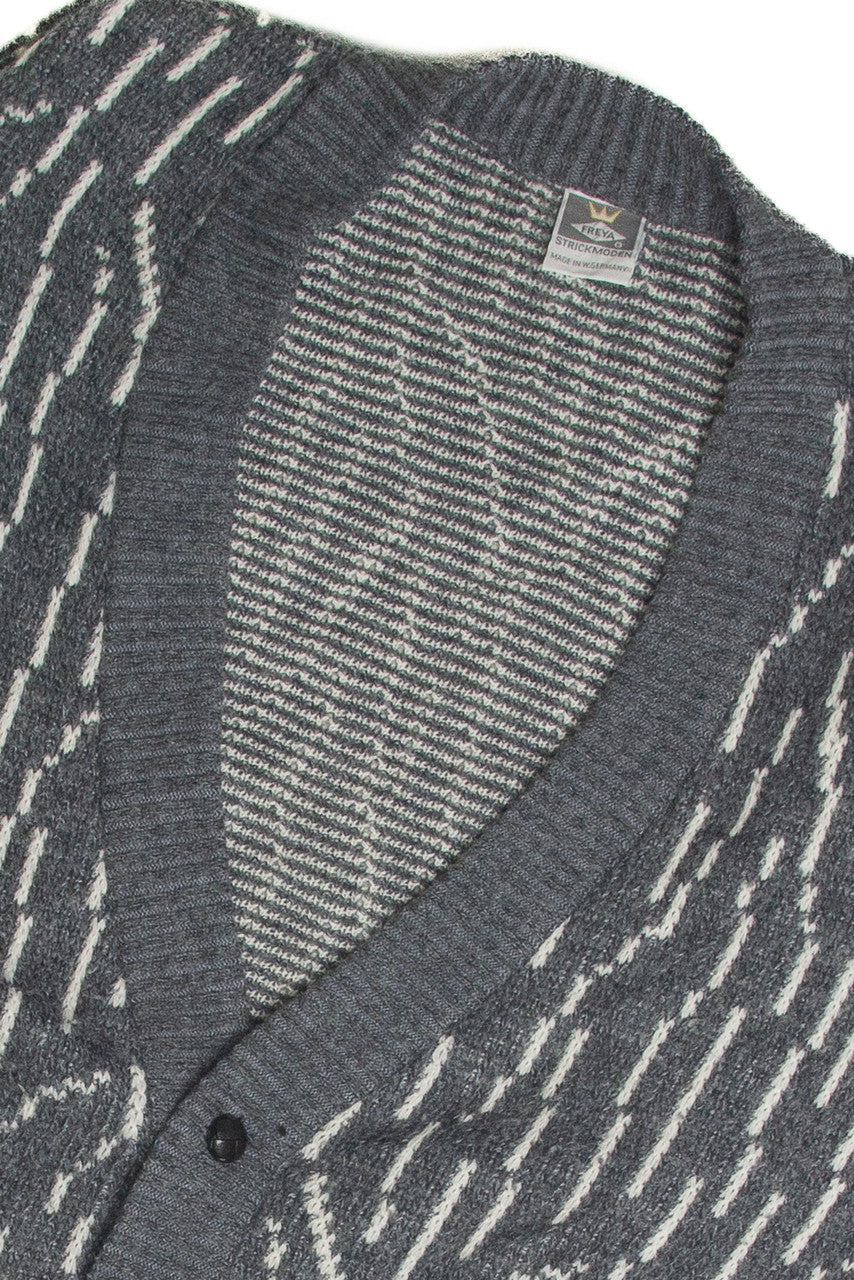 Vintage 80's Gray Cardigan 4245