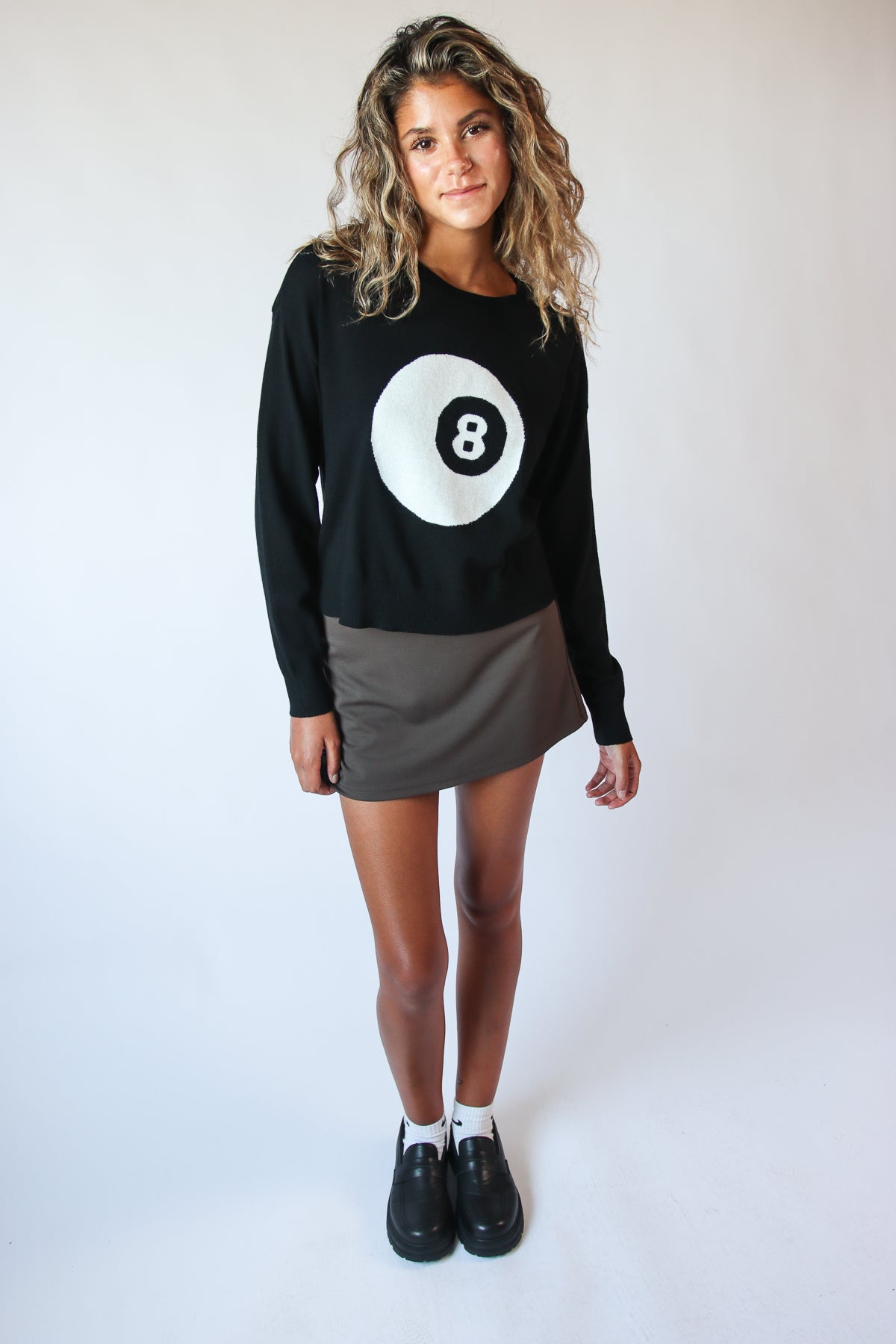 Lucky Knit Sweater 8 Ball
