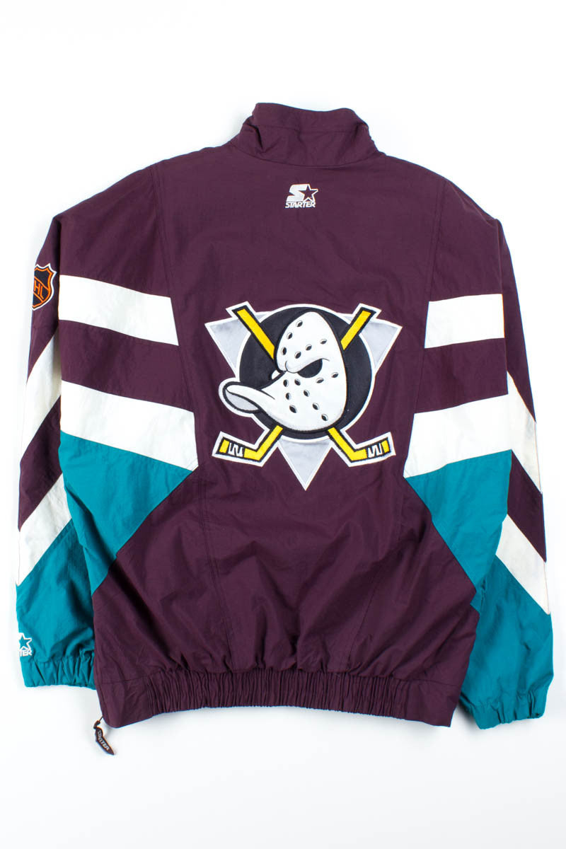 Mighty Ducks of Anaheim Pullover Starter Jacket – Ragstock Mighty Ducks of Anaheim Pullover Starter Jacket – Ragstock