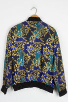 Blue & Gold Bomber Jacket
