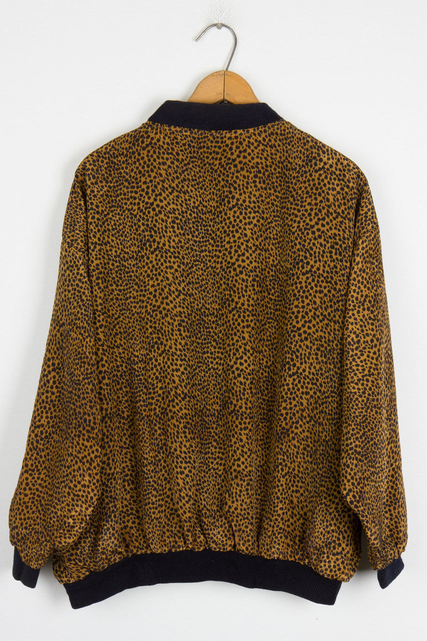 Cheetah Print Bomber Jacket